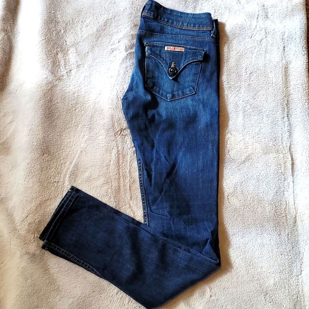 Hudson Blue Collin Flap Pocket Straight / Skinny Jeans